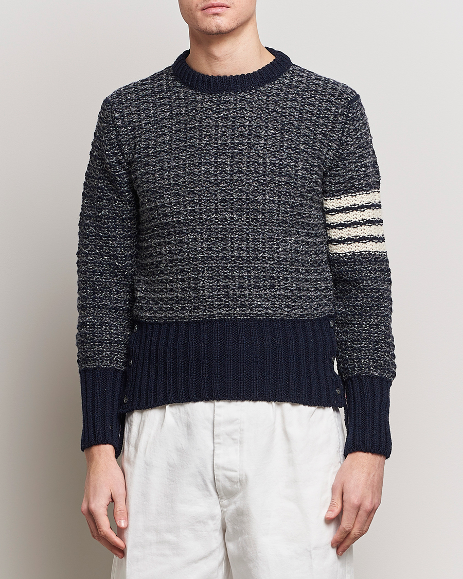 Herren |  | Thom Browne | 4-Bar Donegal Sweater Navy