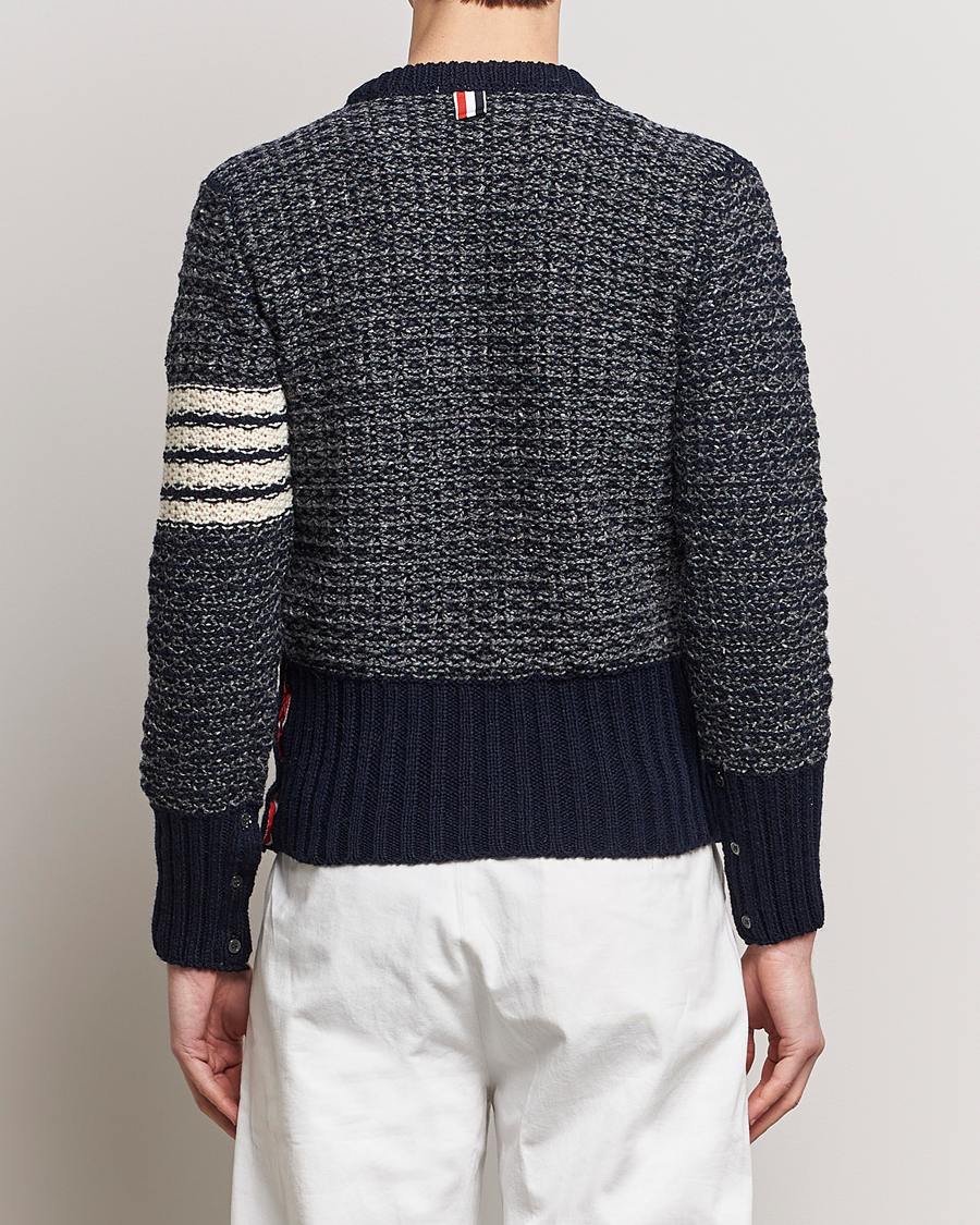 Herren | Pullover | Thom Browne | 4-Bar Donegal Sweater Navy