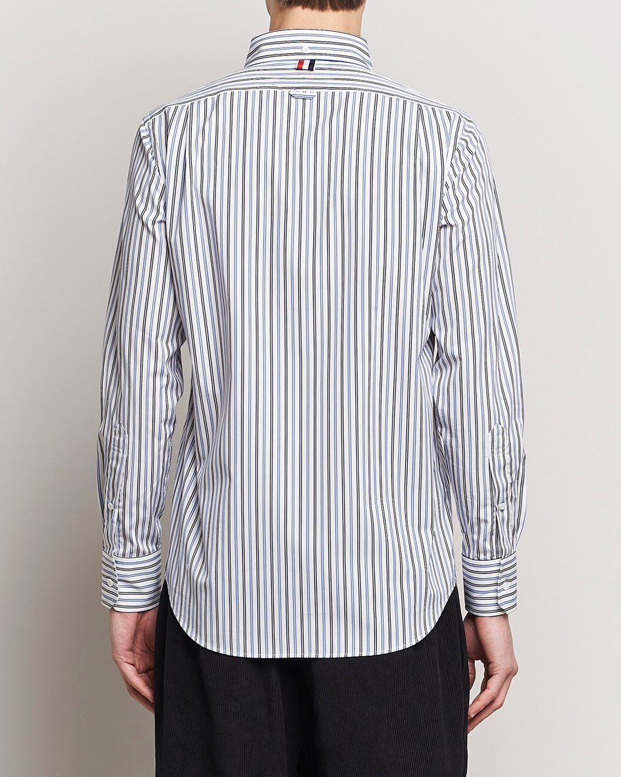 Herren | Hemden | Thom Browne | Button Down Poplin Shirt Navy Stripes