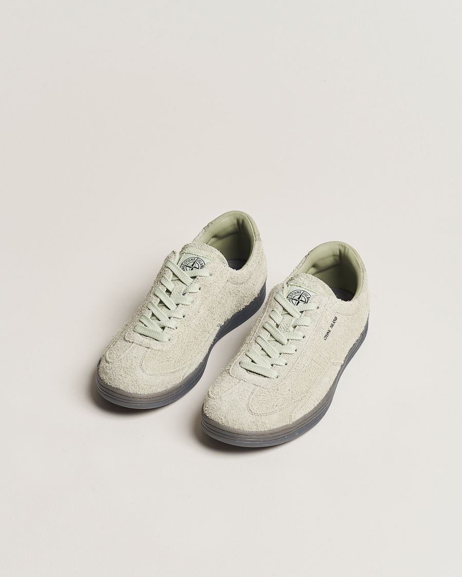 Herren |  | Stone Island | S0101  Suede Sneakers Sage