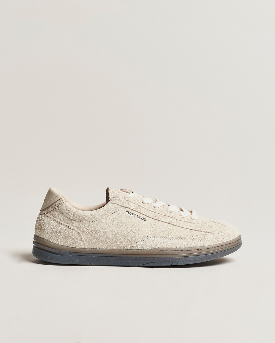 Herren | Stone Island S0101 Suede Sneakers Natural Beige | Stone Island | S0101 Suede Sneakers Natural Beige