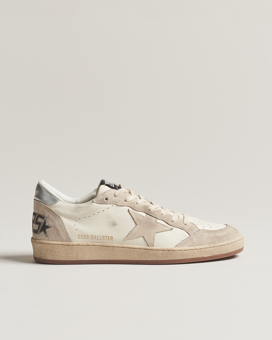 Herren | Golden Goose Deluxe Brand Ball Star Sneakers White/Beige | Golden Goose | Deluxe Brand Ball Star Sneakers White/Beige