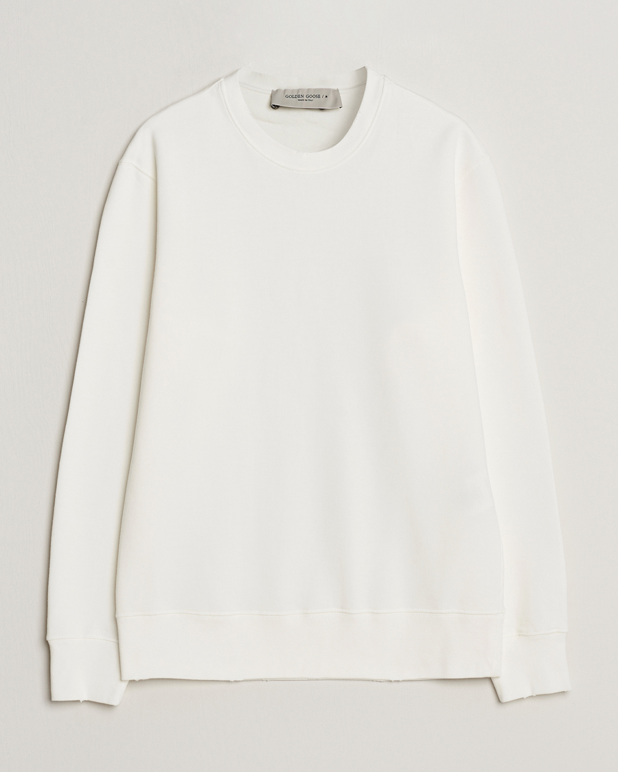 Herren | Pullover | Golden Goose | Deluxe Brand Distressed Jersey Sweatshirt Vintage White