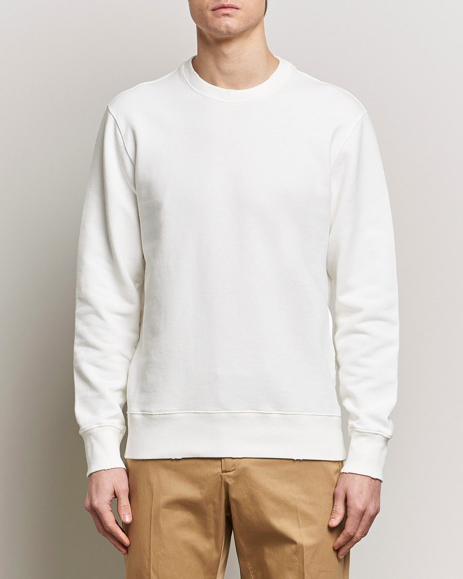 Herren | Pullover | Golden Goose | Deluxe Brand Distressed Jersey Sweatshirt Vintage White