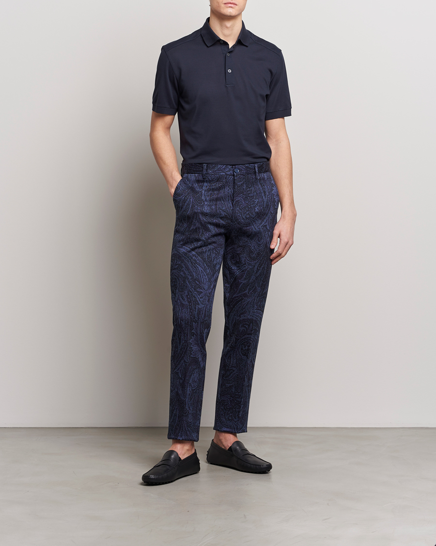 Herren | Hosen | Etro | Tonal Paisley Trousers Navy