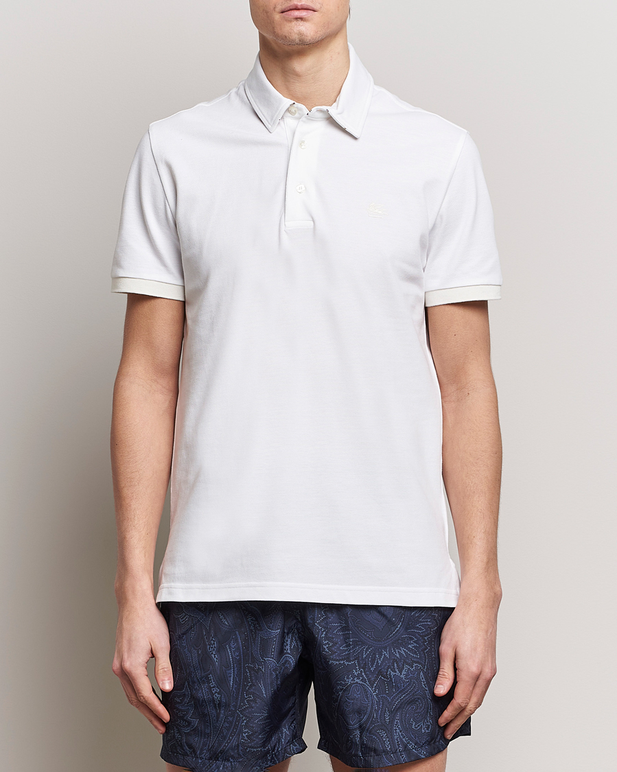 Herren |  | Etro | Contrast Paisley Polo White