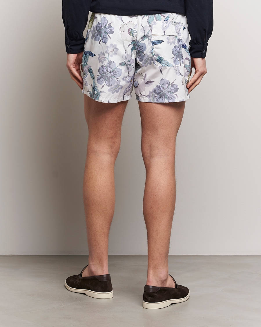 Herren | Badehosen | Etro | Floral Printed Swim Shorts Light Grey