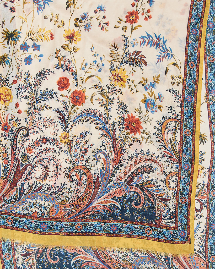 Herren | Etro Modal/Cashmere Printed Scarf Yellow | Etro | Modal/Cashmere Printed Scarf Yellow