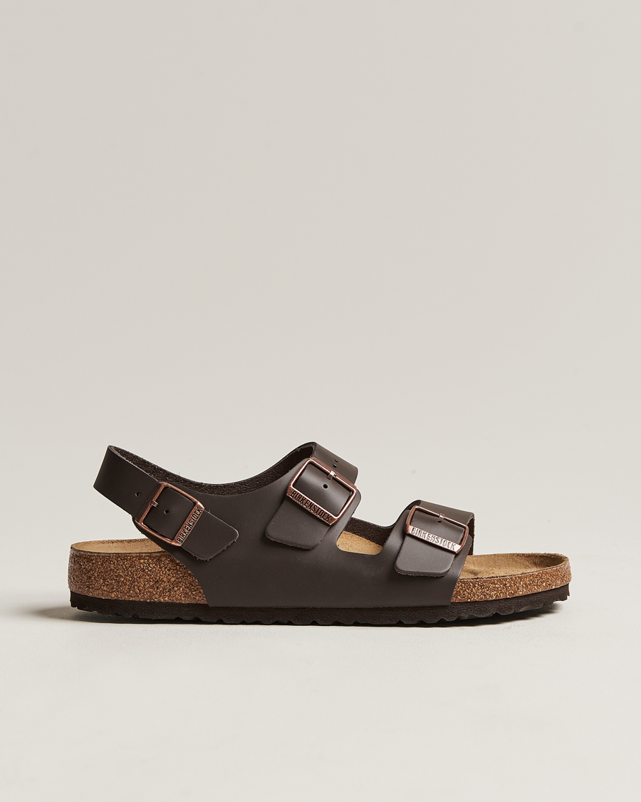 Herren | Sandalen & Pantoletten | BIRKENSTOCK | Milano Classic Footbed Dark Brown Leather