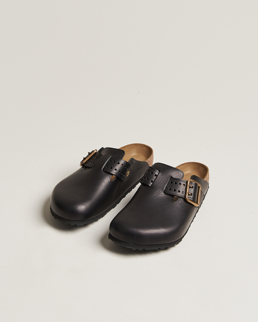 Men | Sandals & Slides | BIRKENSTOCK | Boston Bold Black Leather