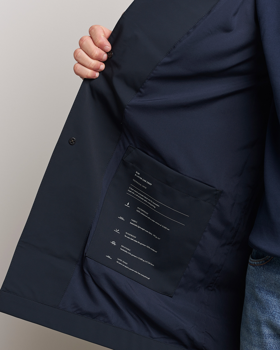 Herren | Jacken | NN07 | Kim Waterproof Car Coat Navy Blue