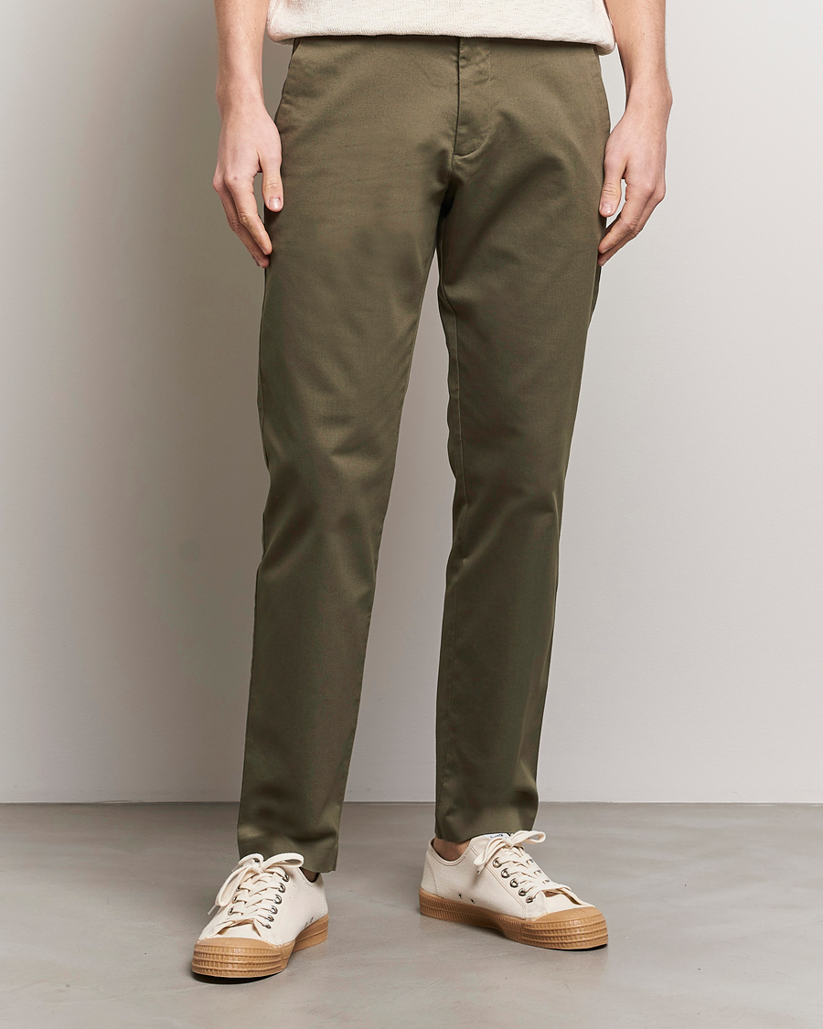 Herren | NN07 | NN07 | Theo Regular Fit Stretch Chinos Capers Green