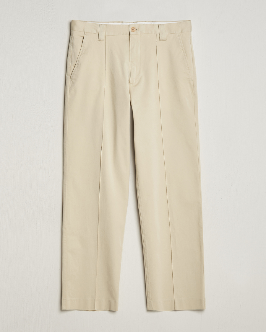 Herren | Hosen | NN07 | Tauber Pleated Trousers Ecru