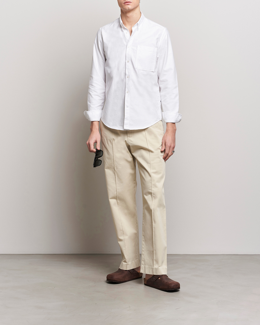Herren | Hosen | NN07 | Tauber Pleated Trousers Ecru