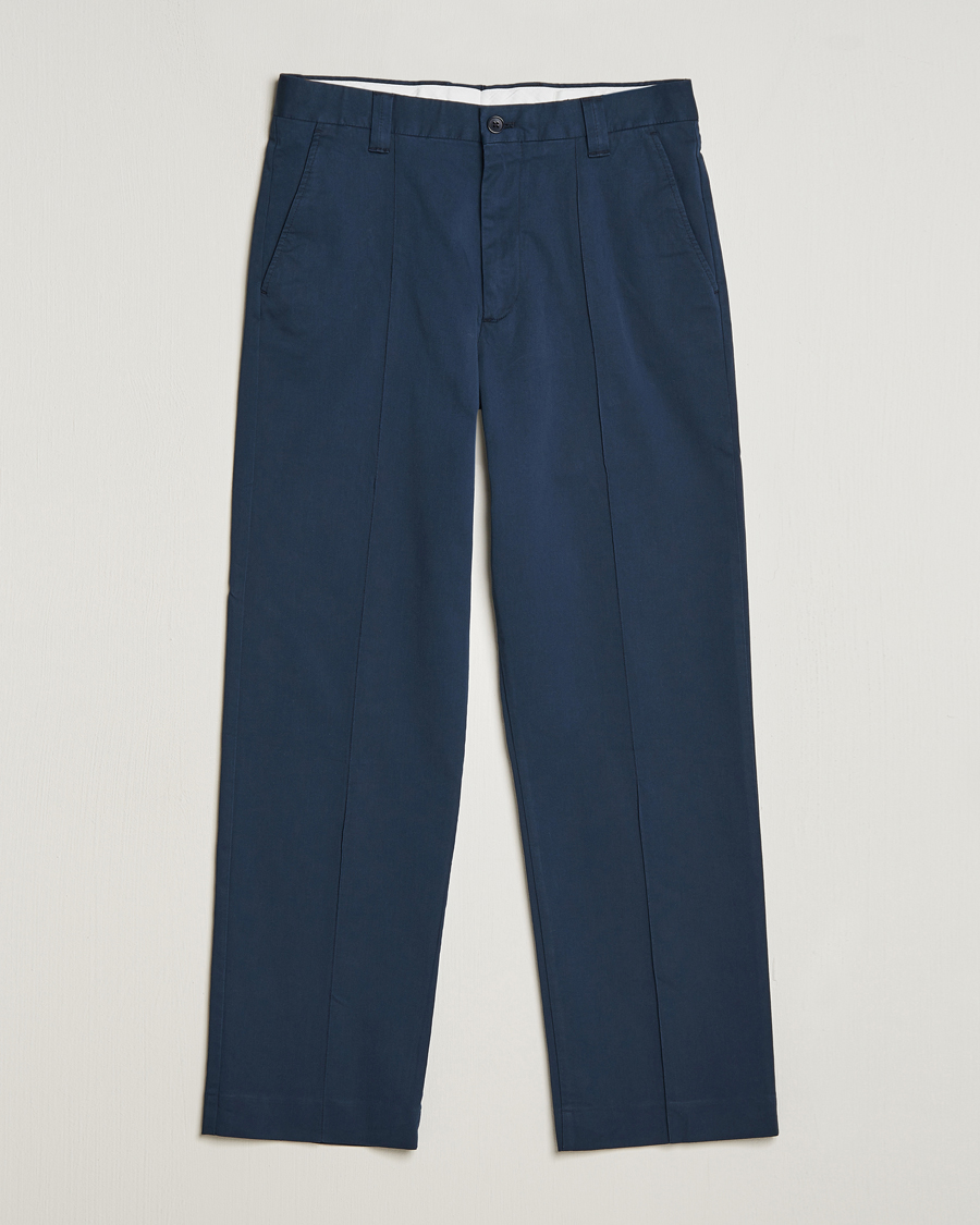 Herren | Hosen | NN07 | Tauber Pleated Trousers Navy Blue