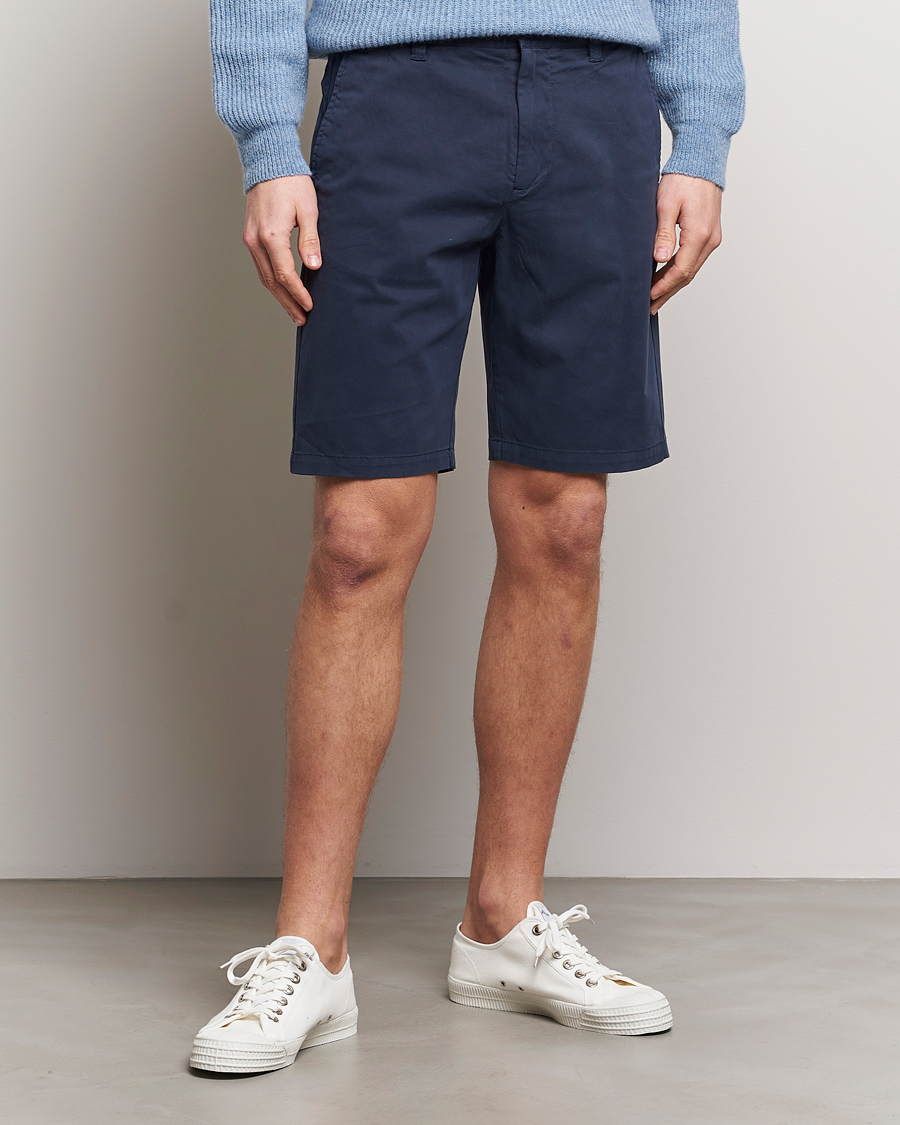 Herren | Chinoshorts | NN07 | Crown Shorts Navy Blue