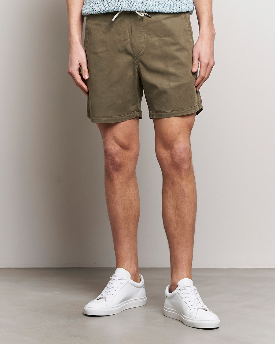 Herren | Drawstringshorts | NN07 | Gregor Tencel Drawstring Shorts Clay