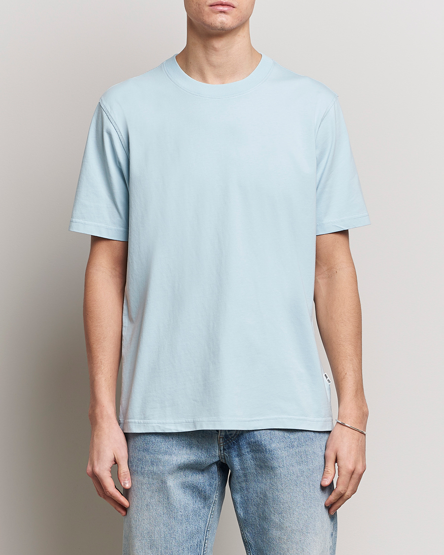 Herren | Kurzarm T-Shirt | NN07 | Adam Pima Crew Neck T-Shirt Winter Sky 