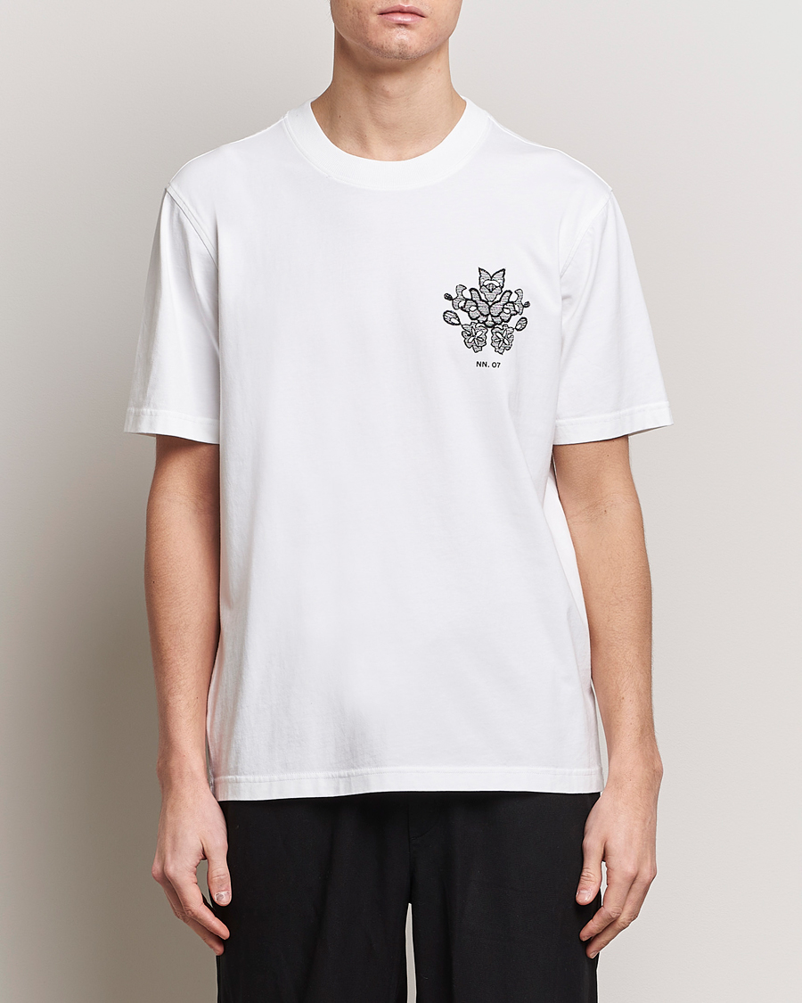 Men |  | NN07 | Adam Printed Crew Neck T-Shirt White