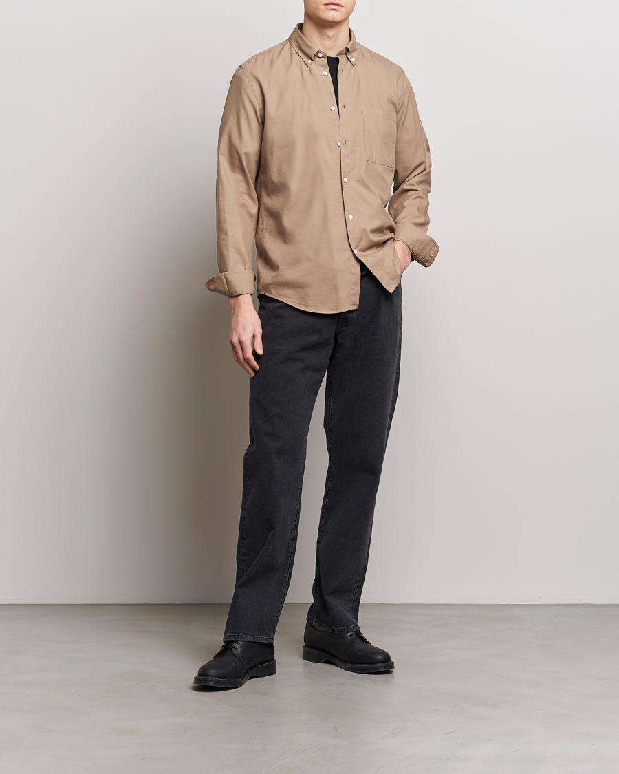 Herren | Hemden | NN07 | Arne Tencel Shirt Greige