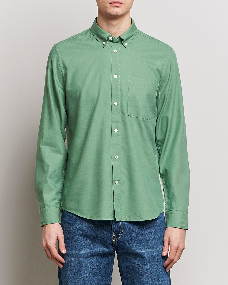 Herren | Business & Beyond | NN07 | Arne Tencel Shirt Hedge Green