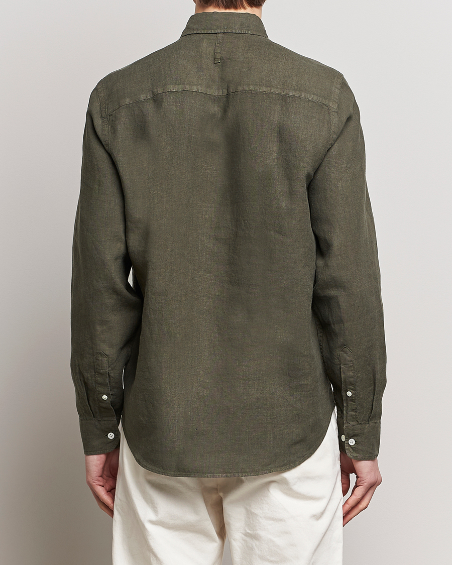 Herren | Hemden | NN07 | Arne Linen Shirt Capers Green