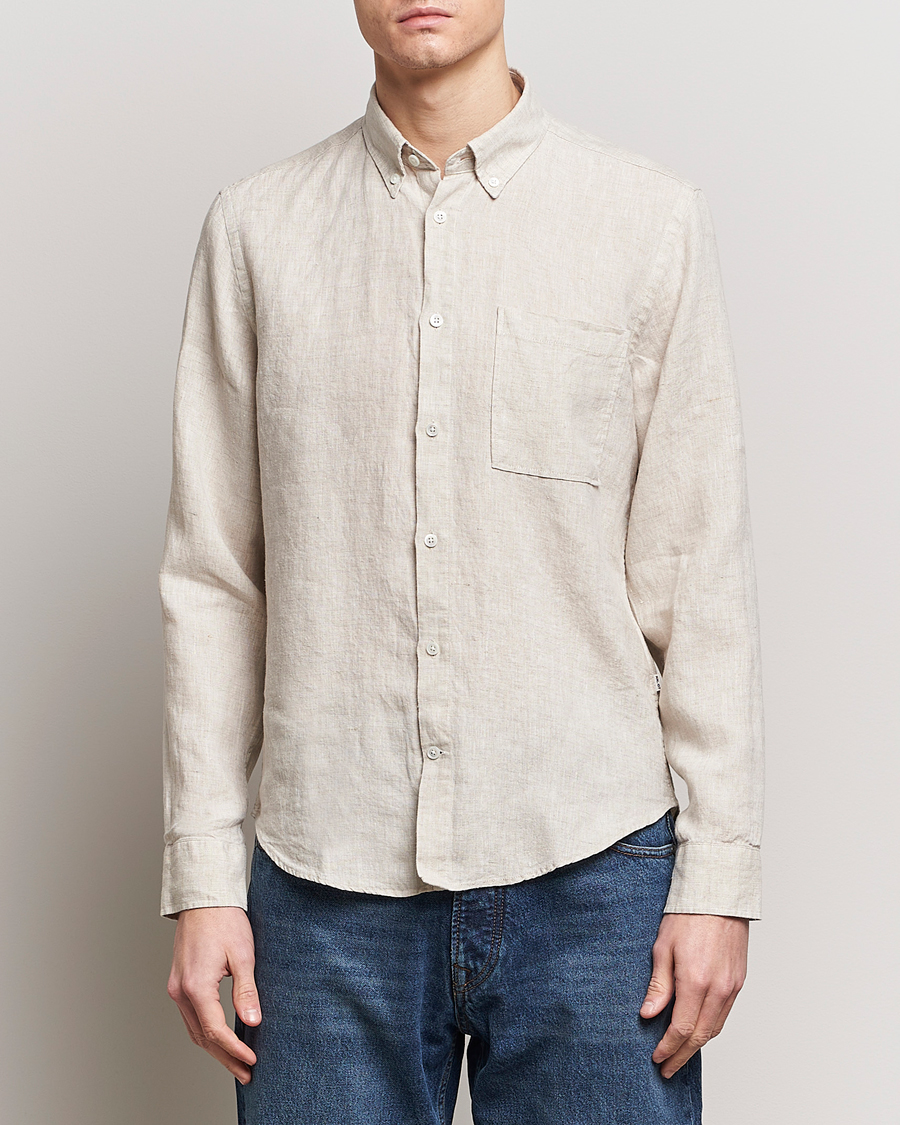Herren | Hemden | NN07 | Arne Linen Shirt Oat