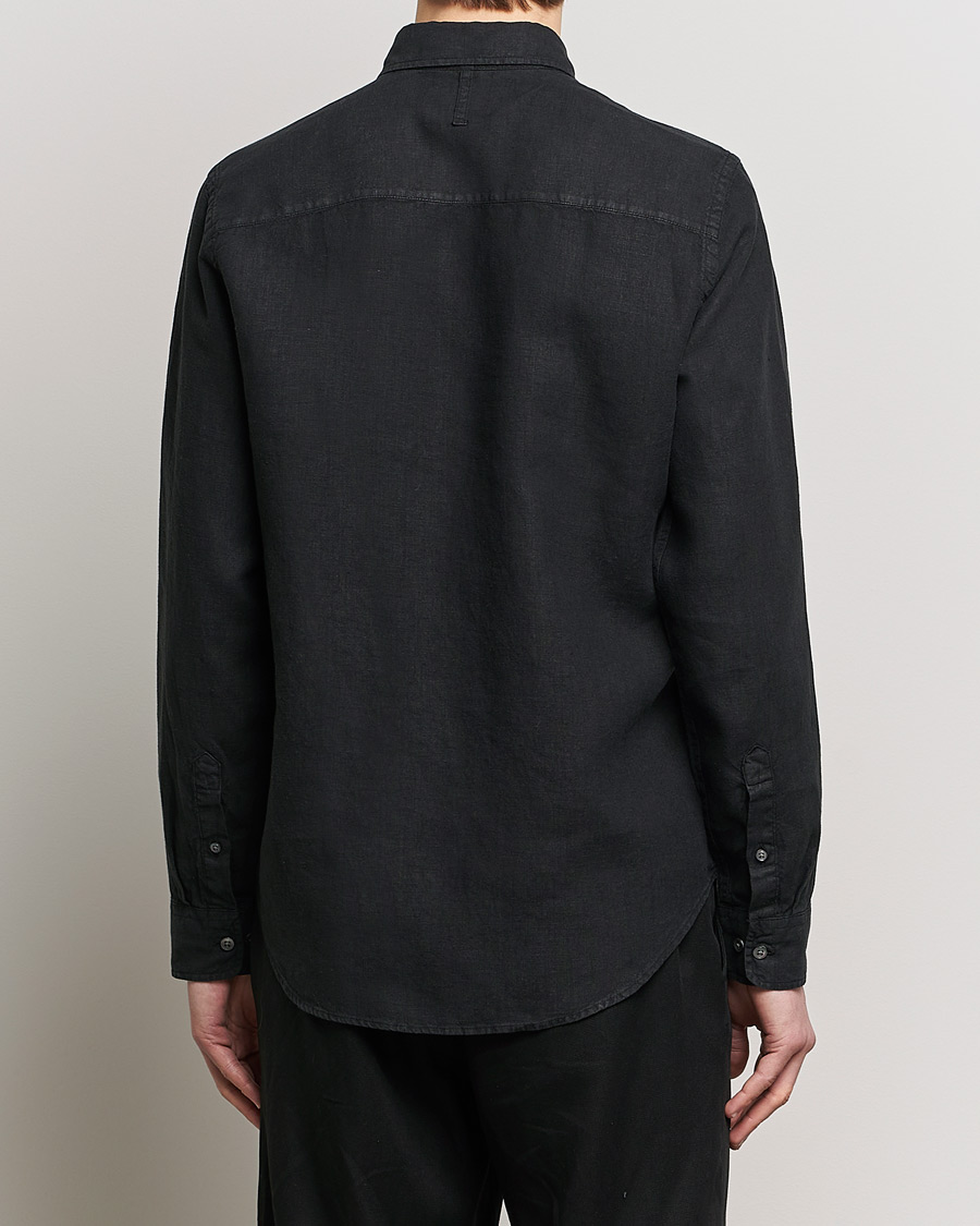 Herren | Hemden | NN07 | Arne Linen Shirt Black