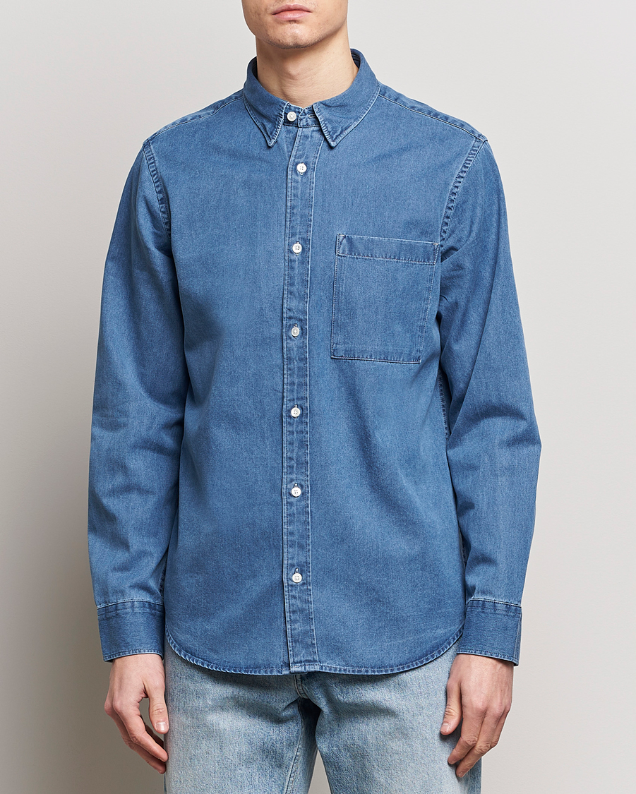 Herren | Jeanshemden | NN07 | Cohen Denim Shirt Light Indigo