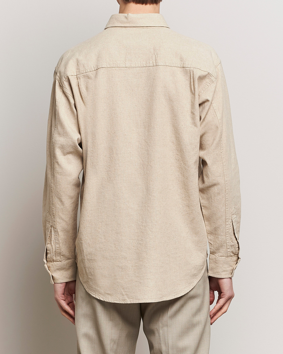Herren | Hemden | NN07 | Adwin Linen Overshirt Oatmeal