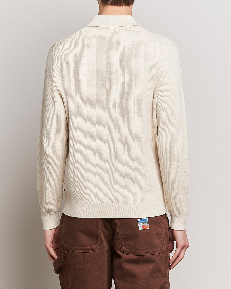 Herren | Pullover | NN07 | Hansie Knitted Half Zip Ecru