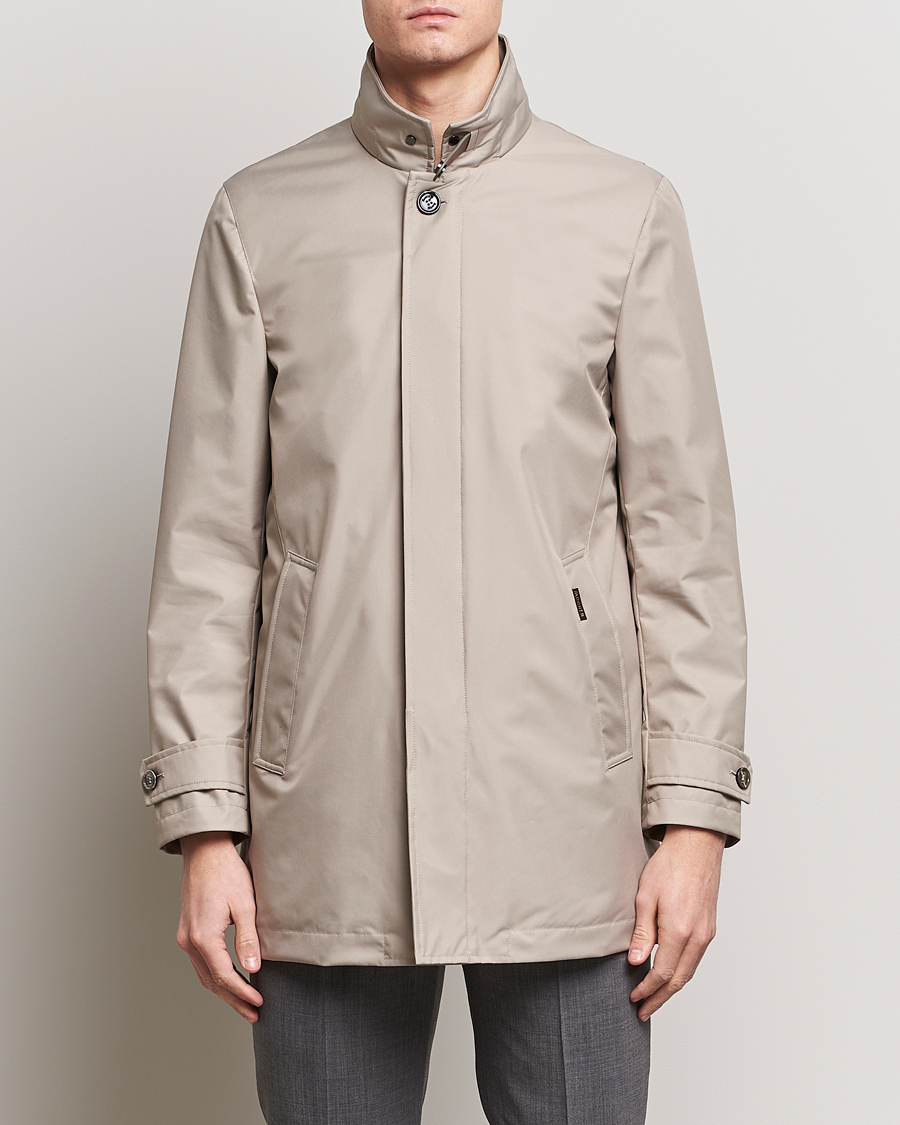 Herren | Italian Department | MooRER | Waterproof Car Coat Light Grey