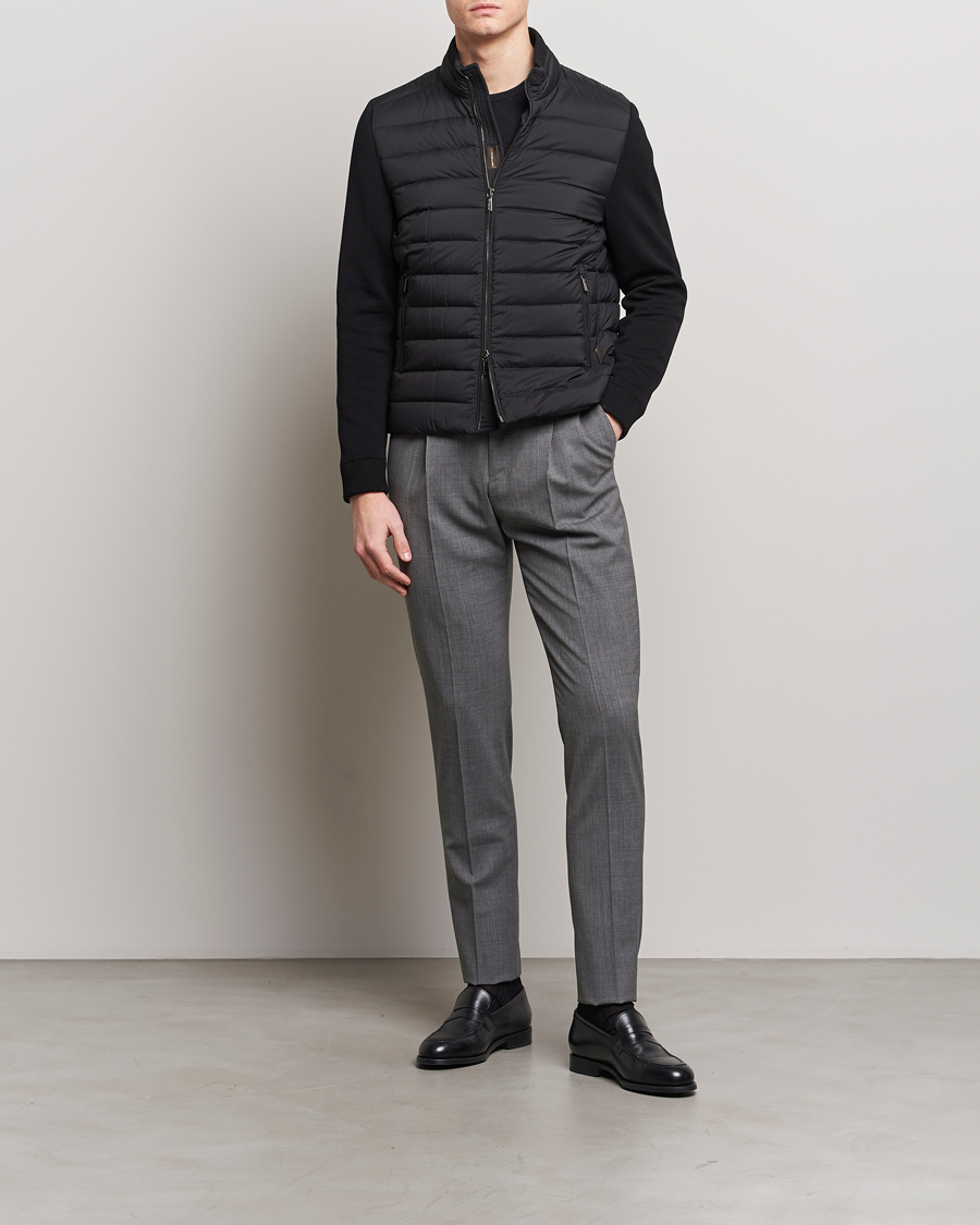 Herren | Jacken | MooRER | Hybrid Padded Jacket Black