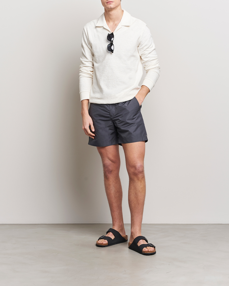 Herren | Badehosen | Orlebar Brown | Bulldog Drawcord Swimshorts Piranha Grey