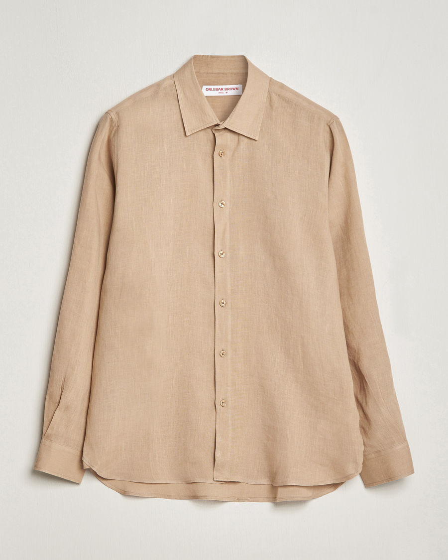 Herren | Hemden | Orlebar Brown | Justin Linen Shirt Biscuit