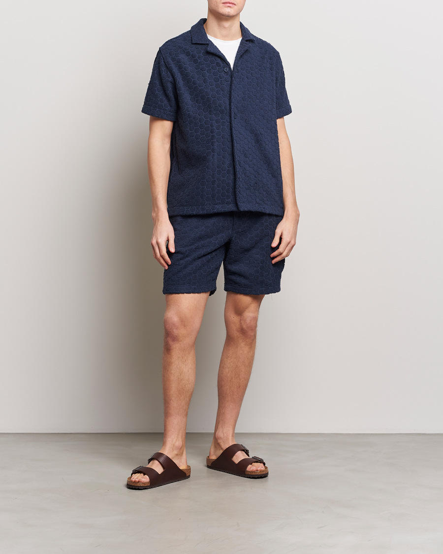 Herren | Shorts | Orlebar Brown | Trevorne Atom Towelling Shorts Night Iris