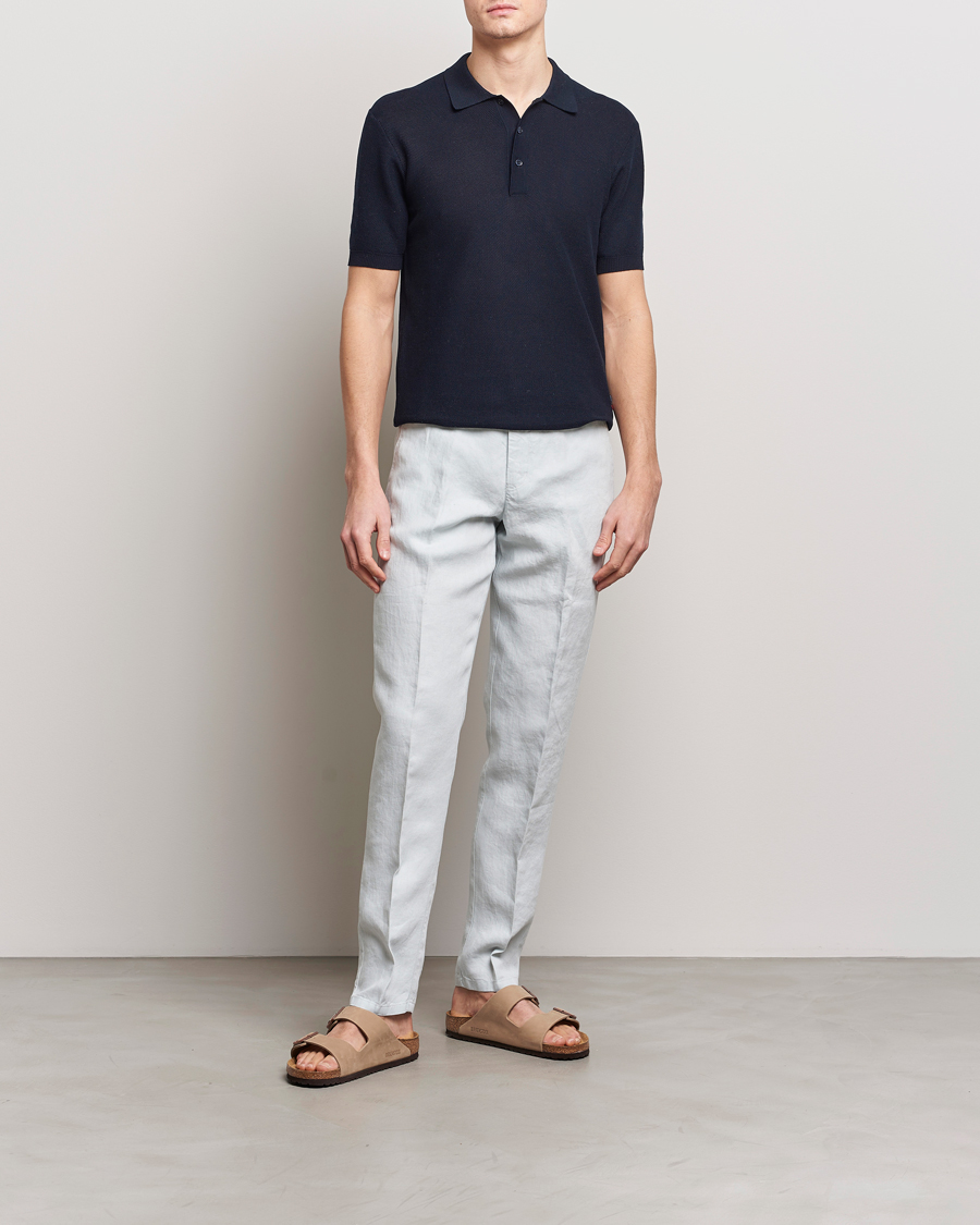 Herren | Poloshirts | Orlebar Brown | Maranon Knitted Polo Night Iris