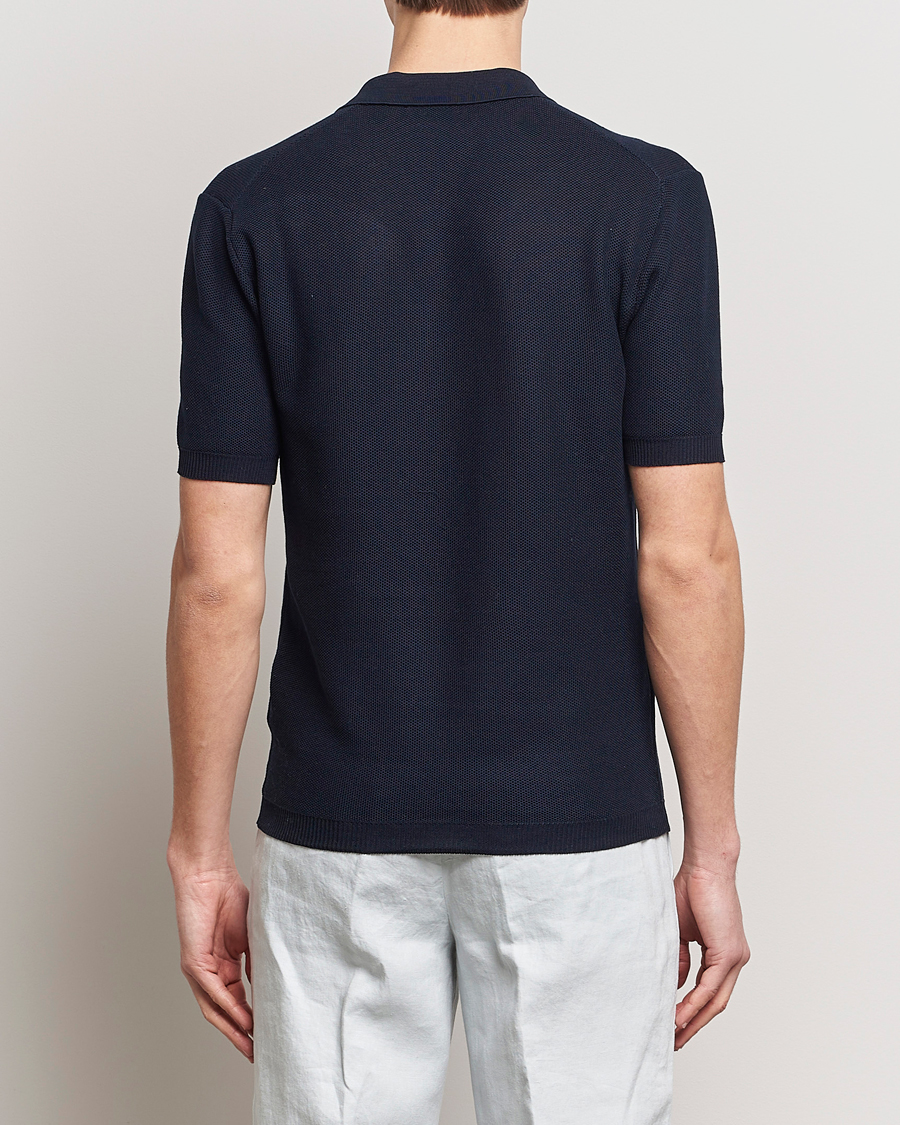 Herren | Poloshirts | Orlebar Brown | Maranon Knitted Polo Night Iris