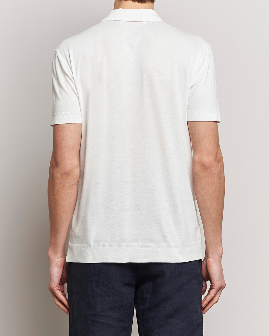 Herren | Poloshirts | Orlebar Brown | Jarrett Jaquard Knitted Ribb Polo White