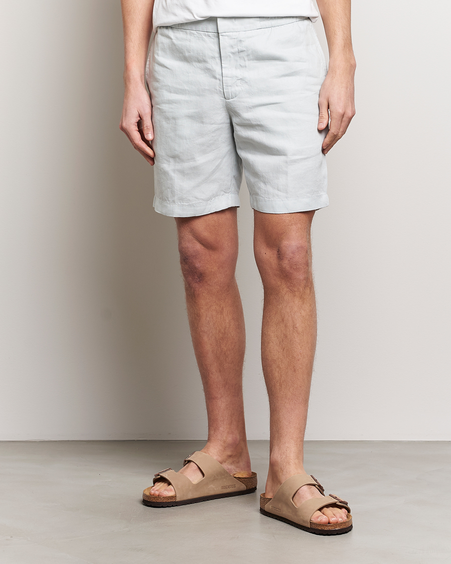 Herren | Leinenshorts | Orlebar Brown | Cornell Linen Shorts White Jade