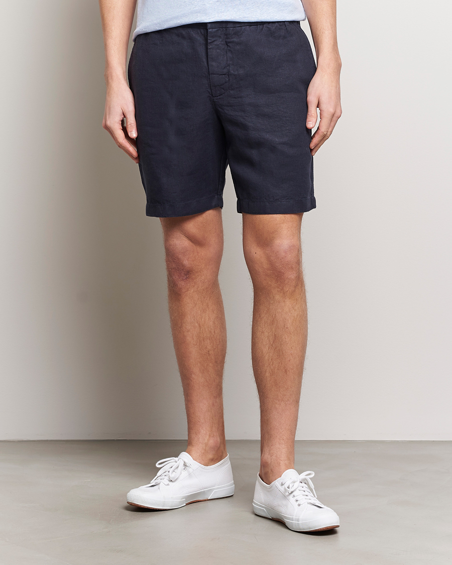 Herren | Orlebar Brown | Orlebar Brown | Cornell Linen Shorts Night Iris