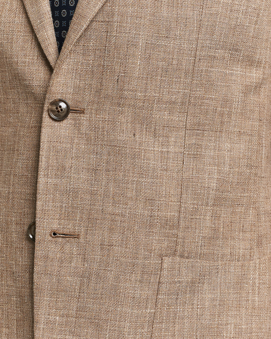 Herren | Sakkos | Morris Heritage | Mike Cotton/Linen Structure Blazer Light Brown
