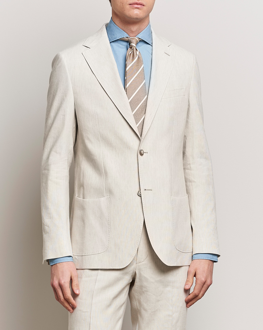 Herren | Morris Heritage | Morris Heritage | Summer Linen Blazer Beige