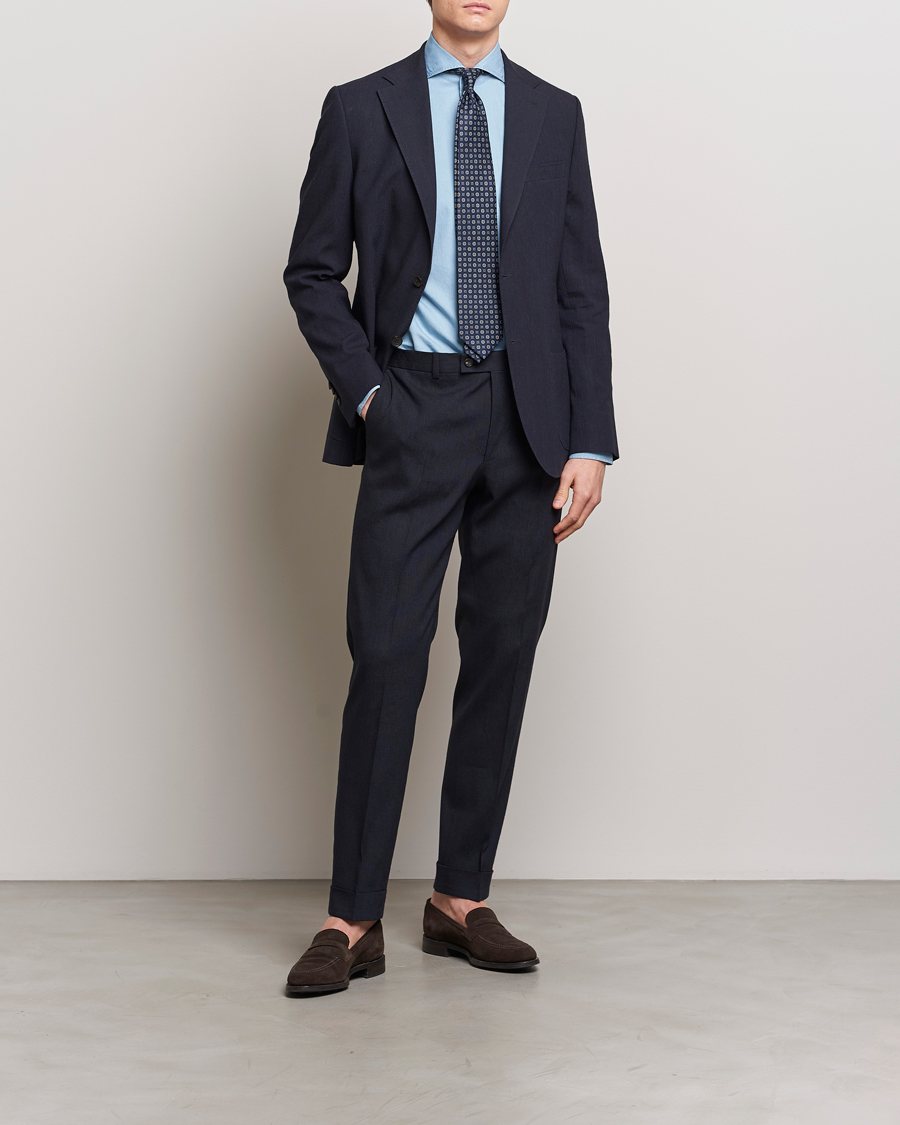 Herren | Sakkos | Morris Heritage | Summer Linen Blazer Navy