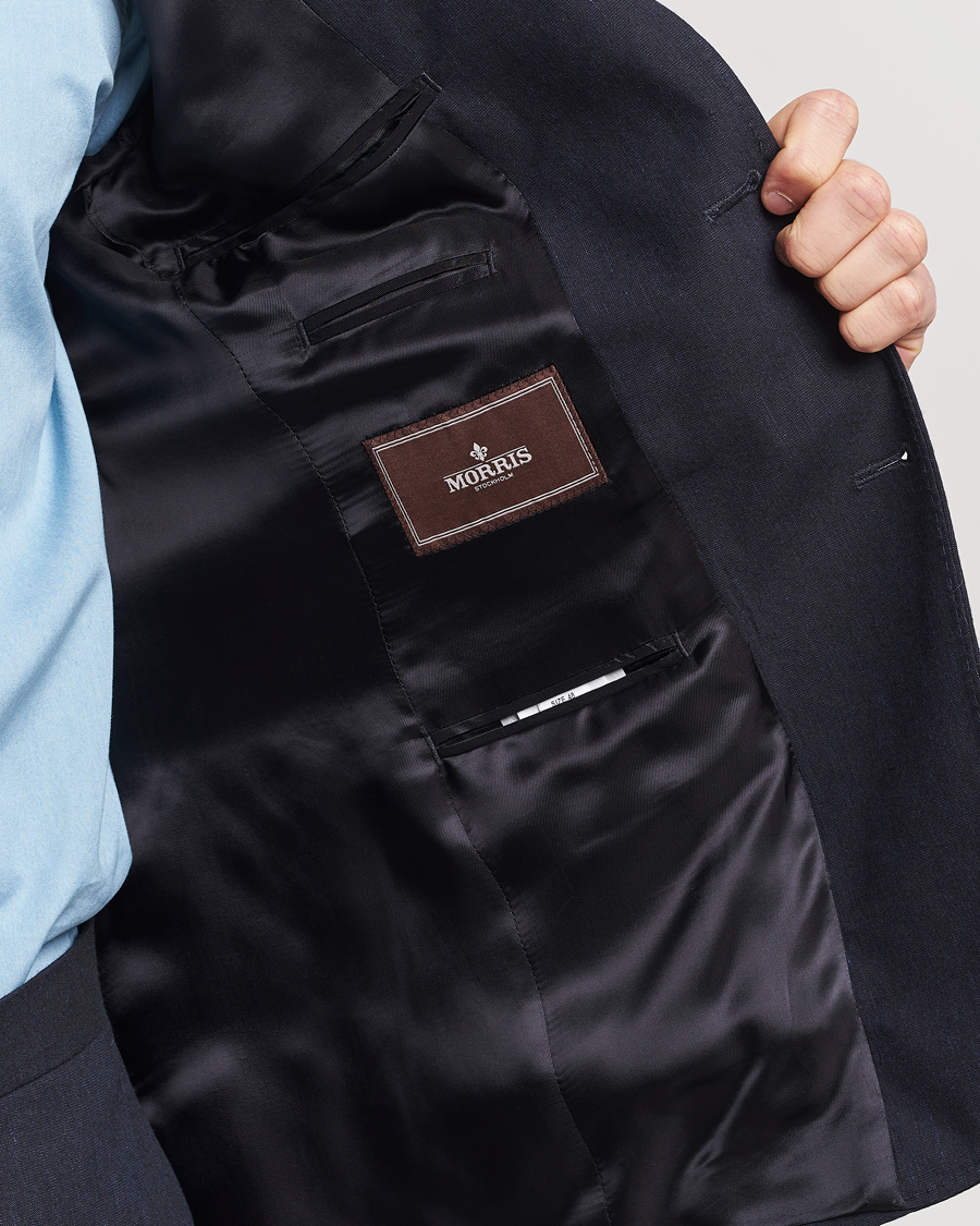 Herren | Sakkos | Morris Heritage | Summer Linen Blazer Navy
