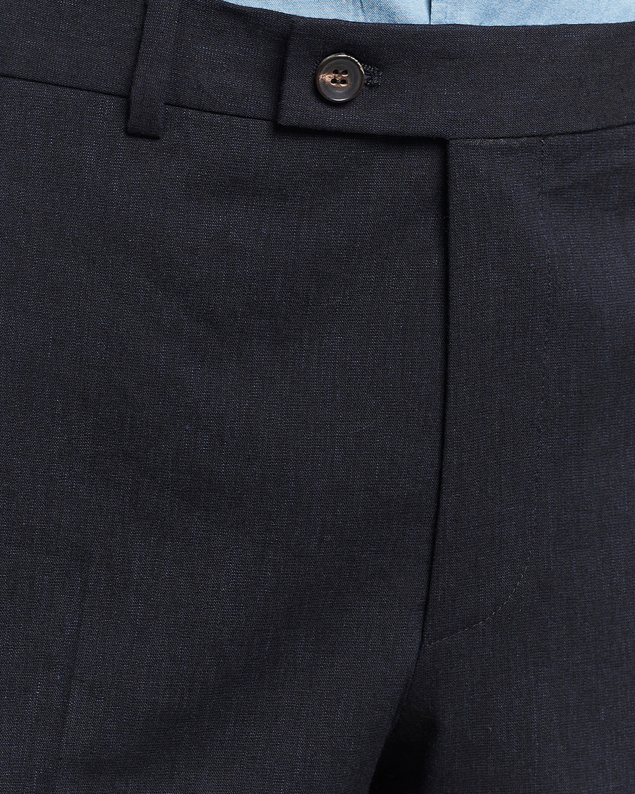Herren | Hosen | Morris Heritage | Jack Summer Linen Trousers Navy