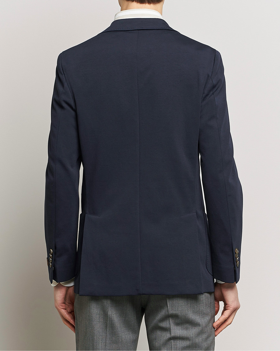 Herren | Sakkos | Morris Heritage | Mike Soft Cotton Jersey Blazer Navy