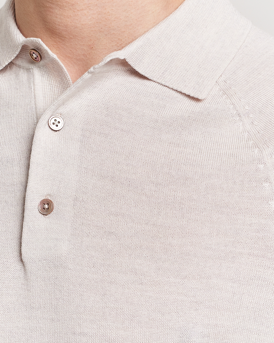 Herren | Poloshirts | Morris Heritage | Fleming Short Sleeve Merino Polo Off White