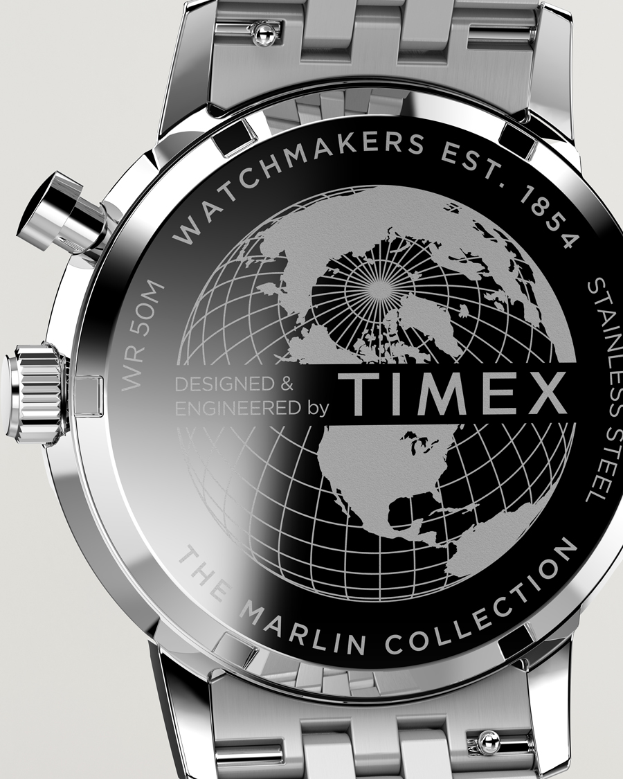 Herren | Timex Marlin Moon Phase Quartz Steel 40mm Blue Dial | Timex | Marlin Moon Phase Quartz Steel 40mm Blue Dial