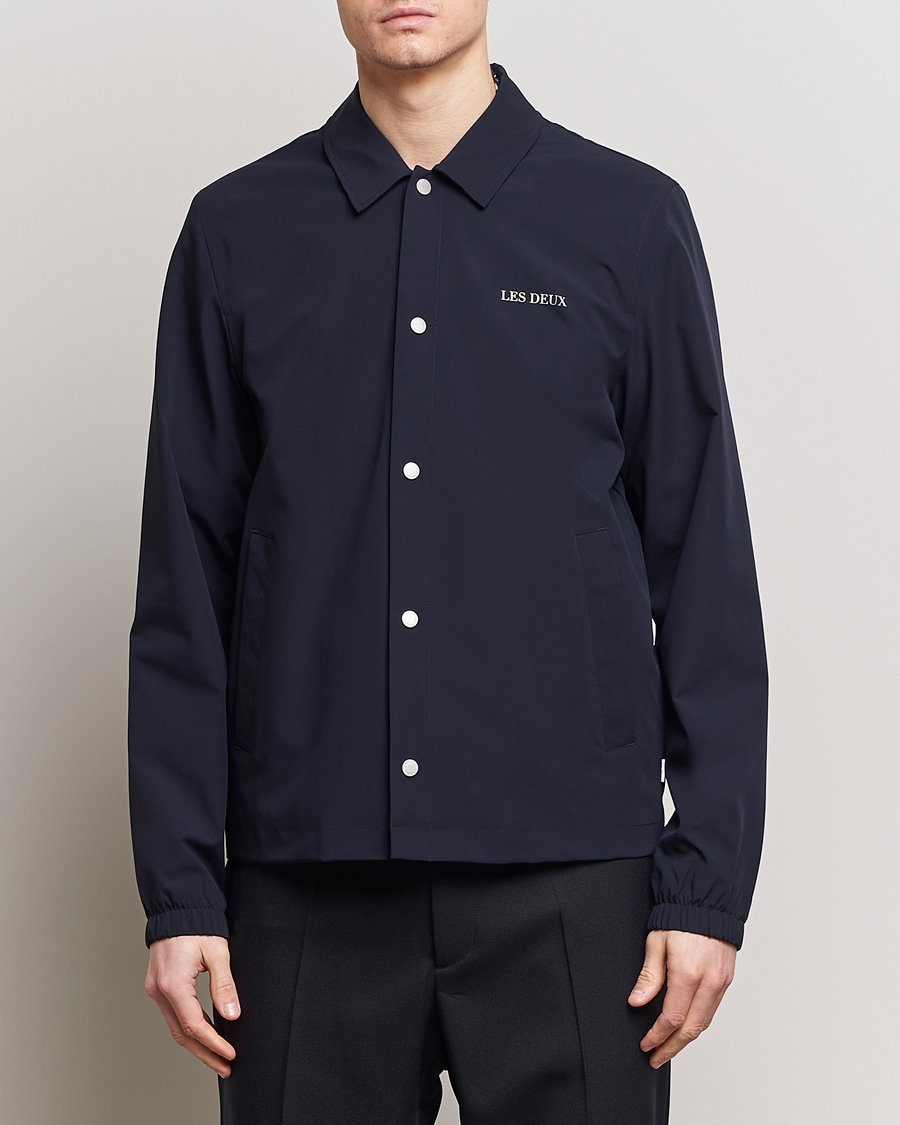 Herren | LES DEUX | LES DEUX | Idris Coach Jacket Dark Navy